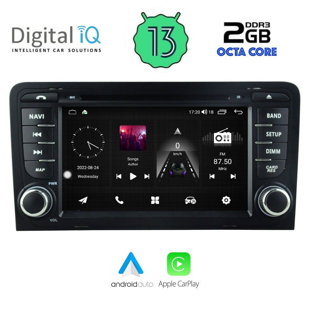 DIGITAL IQ MSF 349_CPA (7” DECK) MULTIMEDIA for AUDI A3 mod. 2003-2012