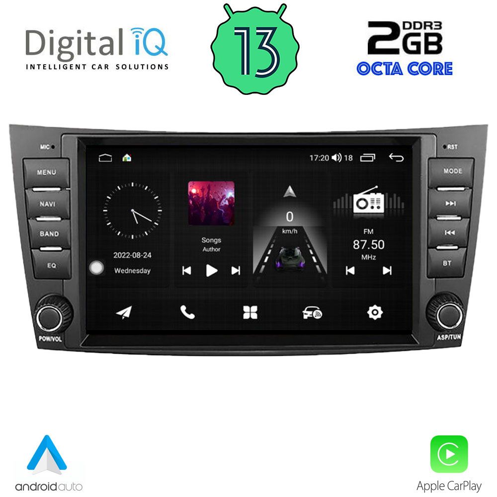 DIGITAL IQ MSF 390_CPA (7” DECK) MULTIMEDIA OEM MERCEDES E (W211) – CLS (W219) mod. 2003-2009