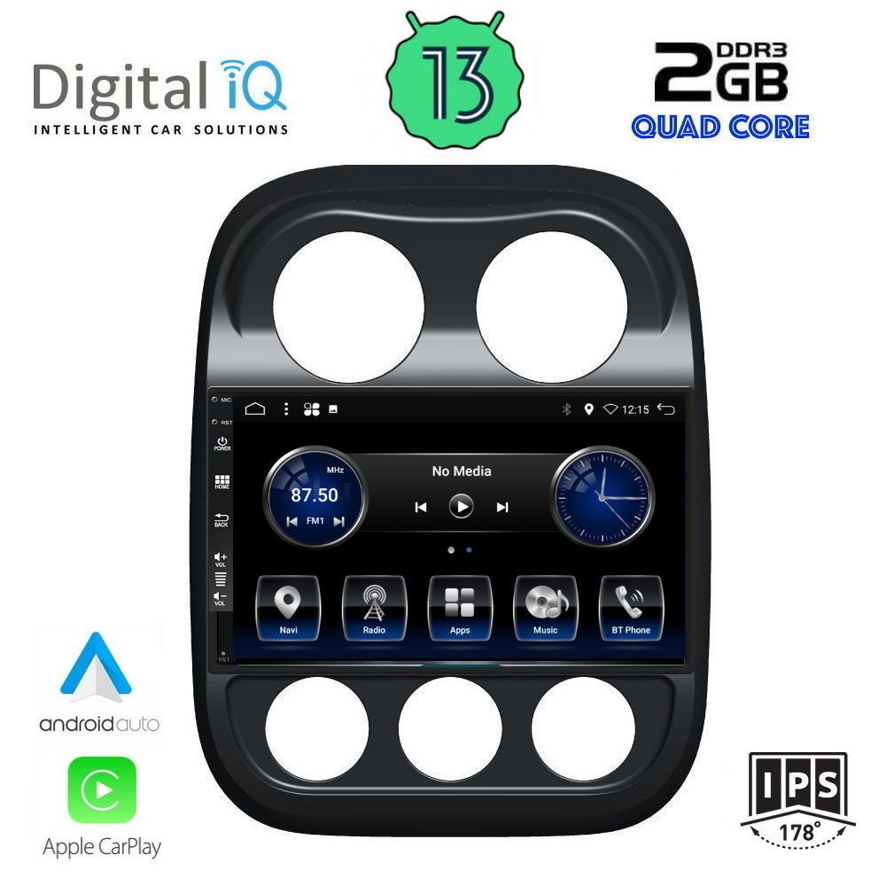 DIGITAL IQ BXH 3277_CPA (10inc) MULTIMEDIA TABLET OEM JEEP COMPASS - PATRIOT mod. 2007-2016