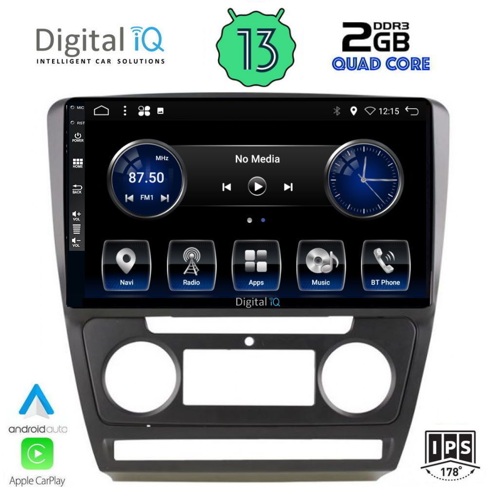 DIGITAL IQ BXH 3595_CPA (10inc) MULTIMEDIA TABLET OEM SKODA OCTAVIA 5 mod. 2005-2013