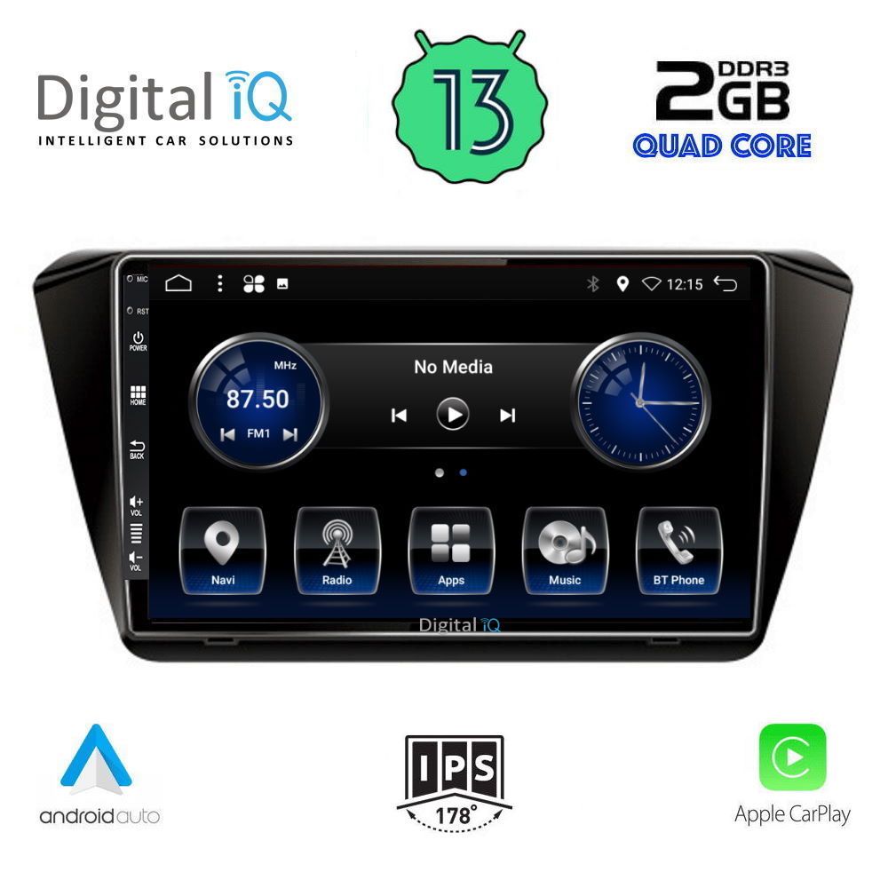 DIGITAL IQ BXH 3605_CPA (10inc) MULTIMEDIA TABLET OEM SKODA SUPERB mod. 2015&gt;