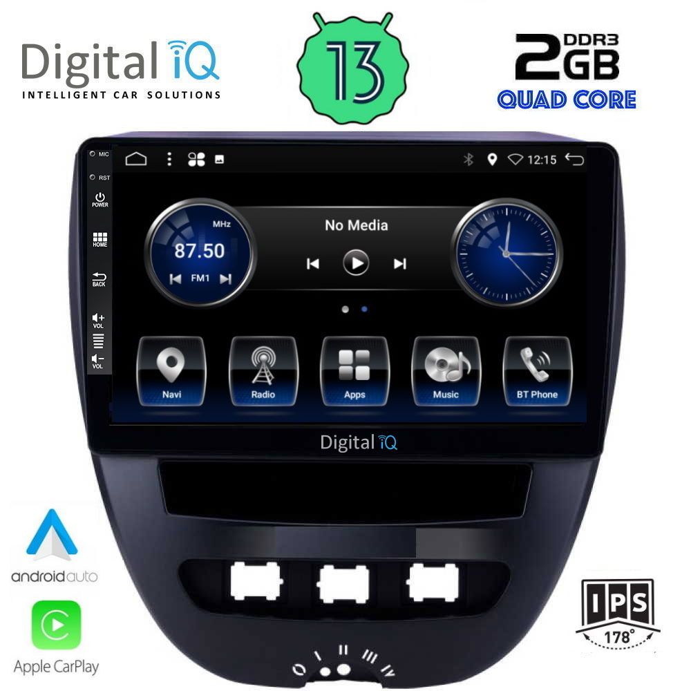 DIGITAL IQ BXH 3707_CPA (10inc) MULTIMEDIA TABLET OEM CITROEN C1-PEUGEOT 107-TOYOTA AYGO mod. 2005-2014