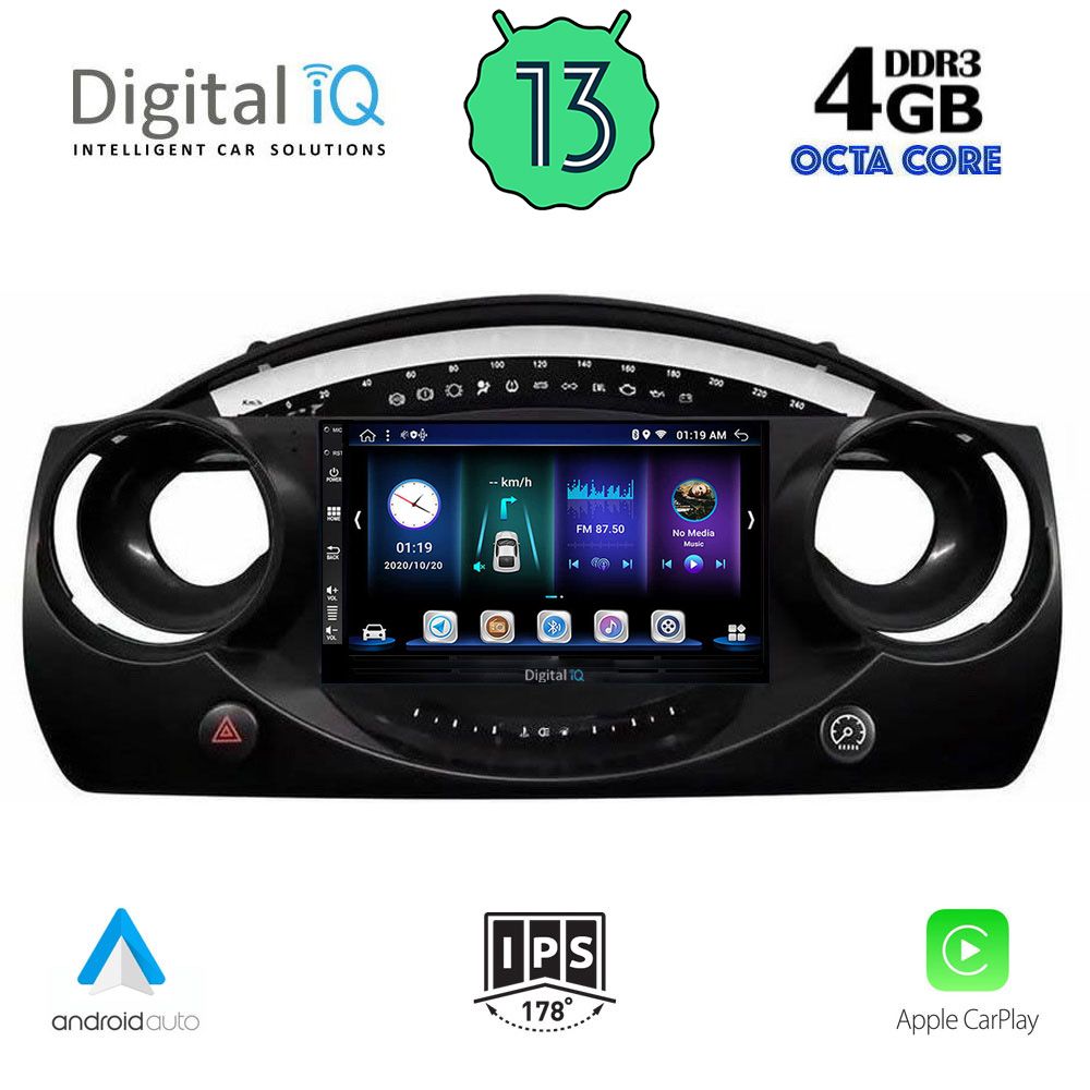 DIGITAL IQ BXD 6063_CPA (9inc) MULTIMEDIA TABLET for MINI COOPER (R50-R52-R53) mod. 2000-2006