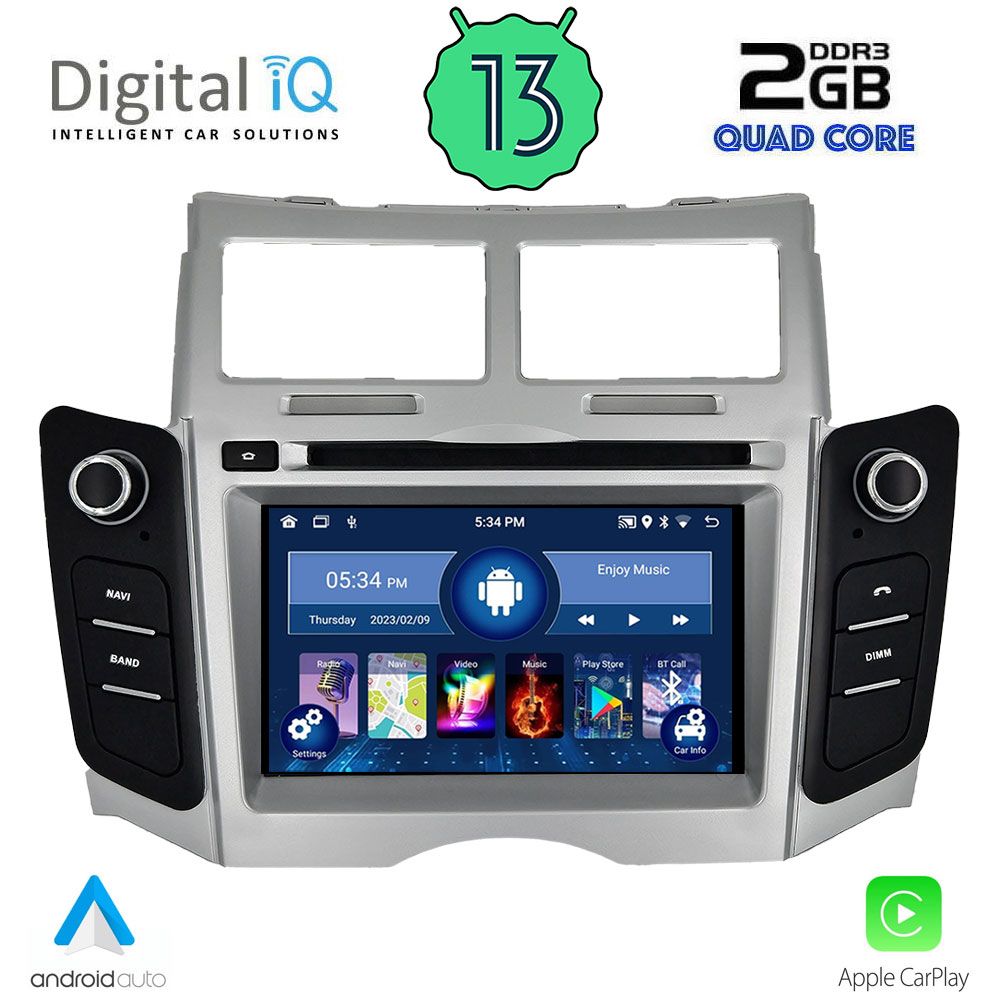 DIGITAL IQ MSD 029_CPA (7” DECK) MULTIMEDIA for TOYOTA YARIS mod. 2006-2011