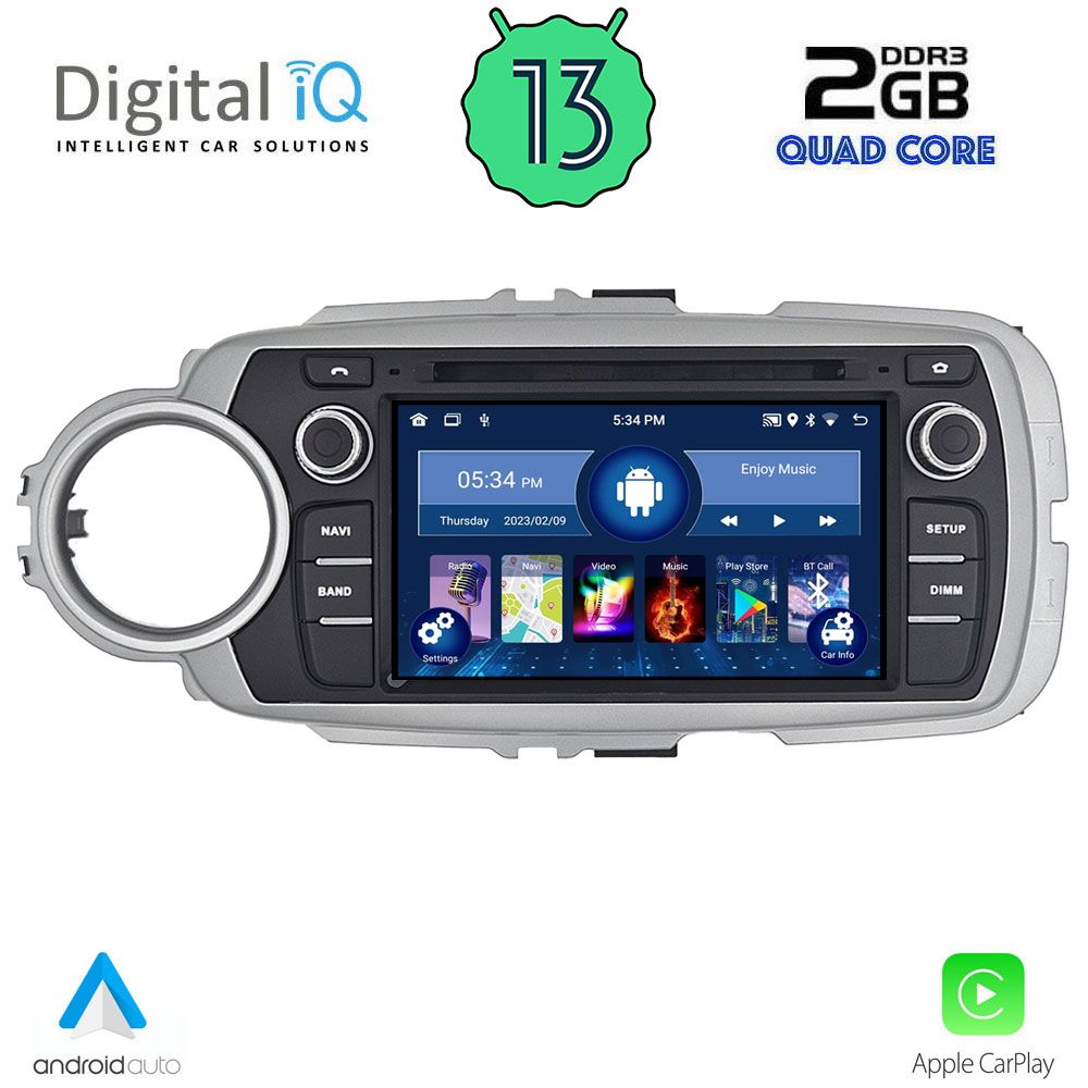 DIGITAL IQ MSD 030_CPA (7" DECK) MULTIMEDIA for TOYOTA YARIS mod. 2011-2020