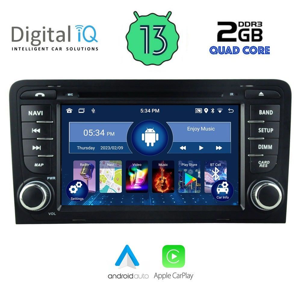 DIGITAL IQ MSD 049_CPA (7" DECK) MULTIMEDIA for AUDI A3 mod. 2003-2012