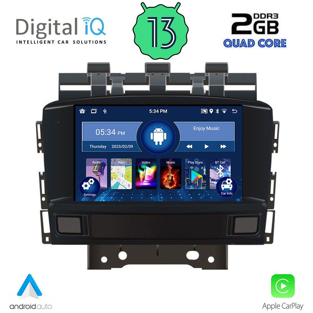 DIGITAL IQ MSD 072_CPA (7" DECK) MULTIMEDIA for OPEL ASTRA J mod. 2010-2016