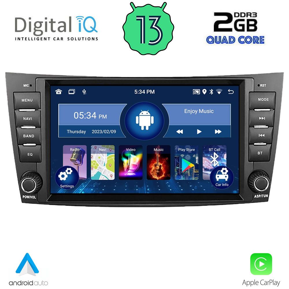 DIGITAL IQ MSD 090_CPA (8" DECK) MULTIMEDIA OEM MERCEDES E (W211) – CLS (W219) mod. 2003-2009