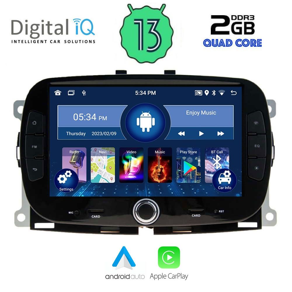 DIGITAL IQ MSD 098_CPA (7" DECK) MULTIMEDIA OEM FIAT 500 mod. 2016&gt;