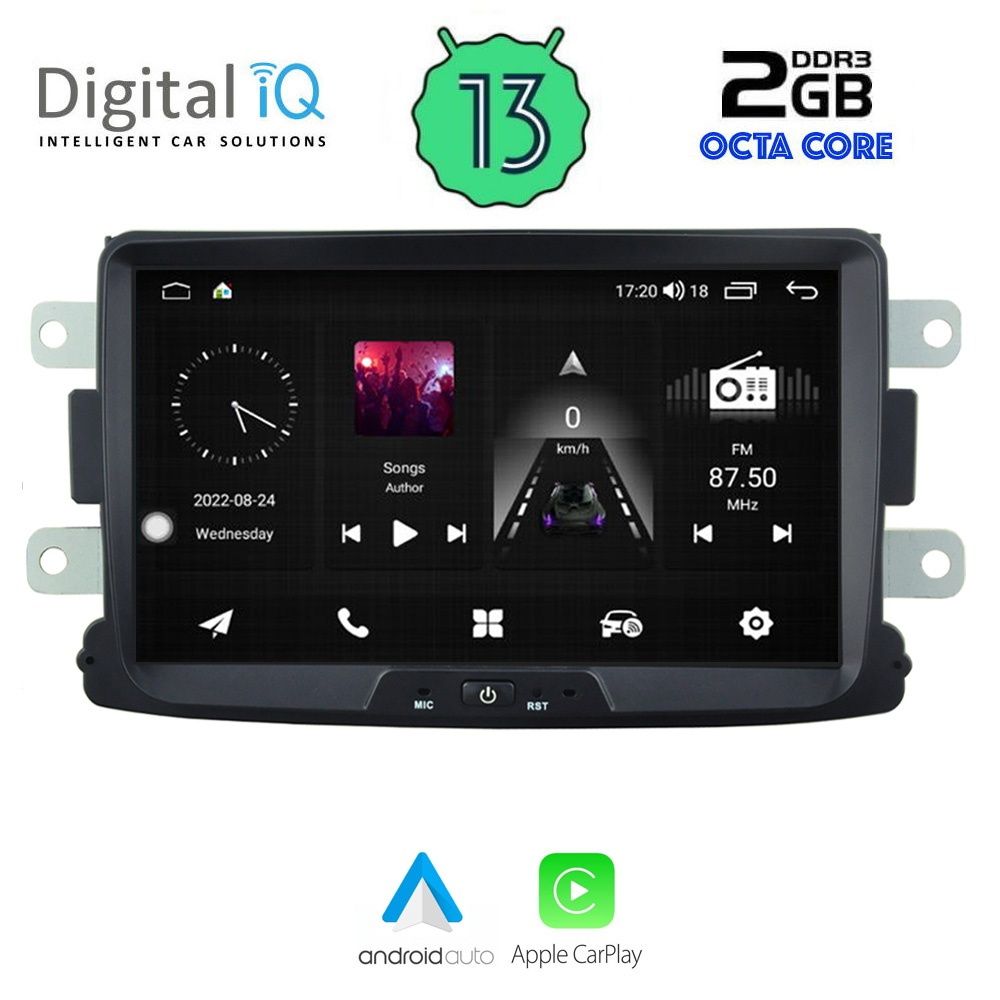 DIGITAL IQ MSF 333_CPA (8” DECK) MULTIMEDIA for DACIA mod. 2012> - RN CAPTURE mod. 2013>