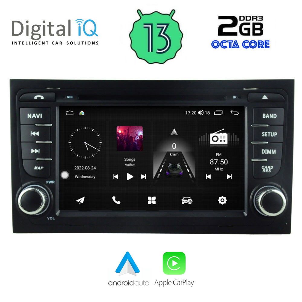 DIGITAL IQ MSF 350_CPA (7” DECK) MULTIMEDIA for AUDI A4 mod. 2002-2008