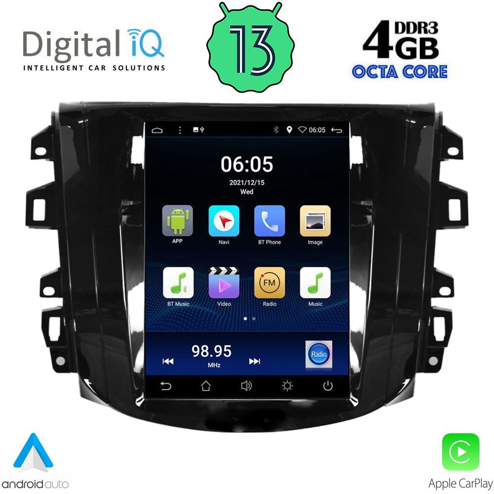 DIGITAL IQ BXD 6856_CPA TESLA STYLE for NISSAN NAVARA mod. 2018>