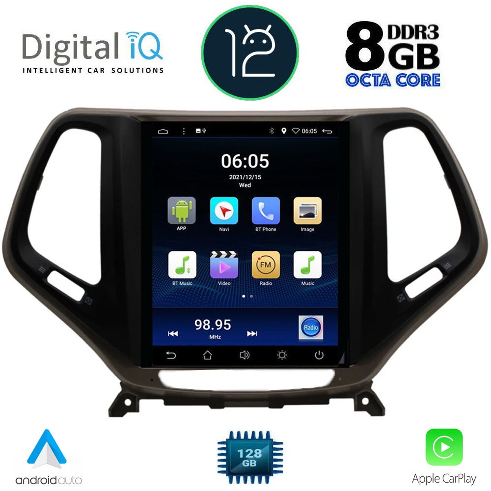 DIGITAL IQ BXD 8984_CPA TESLA STYLE OEM JEEP CHEROKEE mod. 2014>