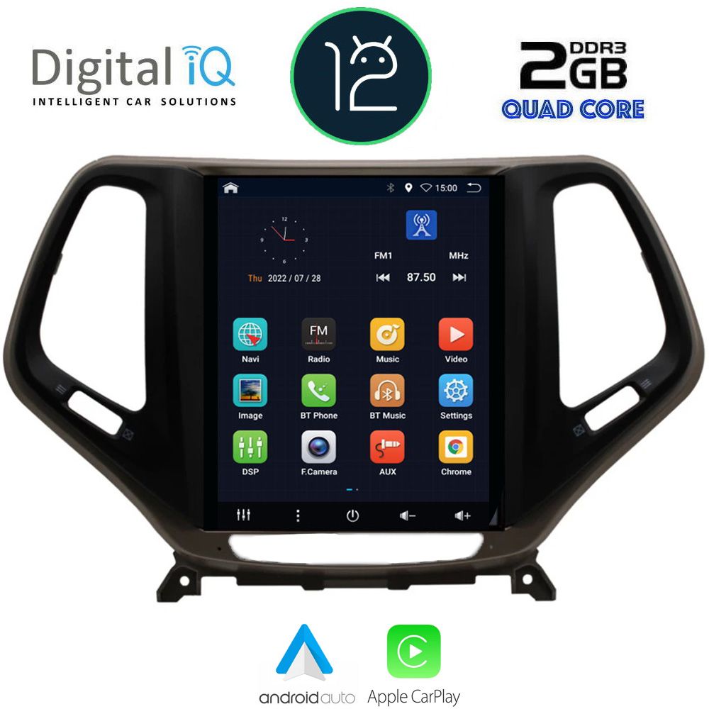 DIGITAL IQ BXH 3984_CPA TESLA STYLE OEM JEEP CHEROKEE mod. 2014>