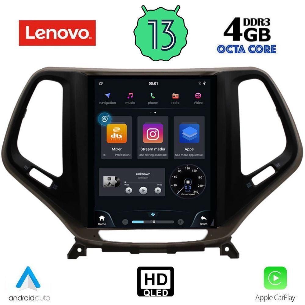 LENOVO SSX 9984_CPA TESLA STYLE OEM JEEP CHEROKEE mod. 2014>