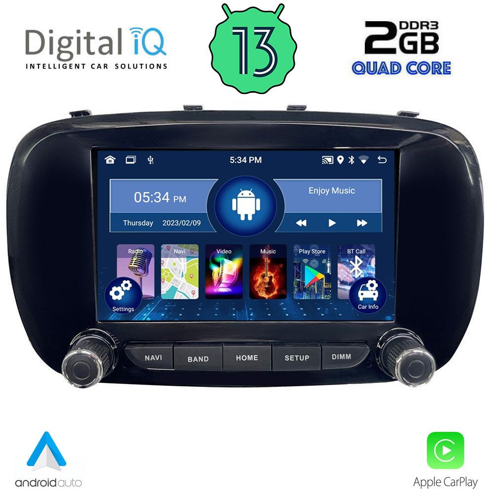 DIGITAL IQ MSD 066_CPA (7" DECK) MULTIMEDIA OEM FIAT 500X mod. 2014>