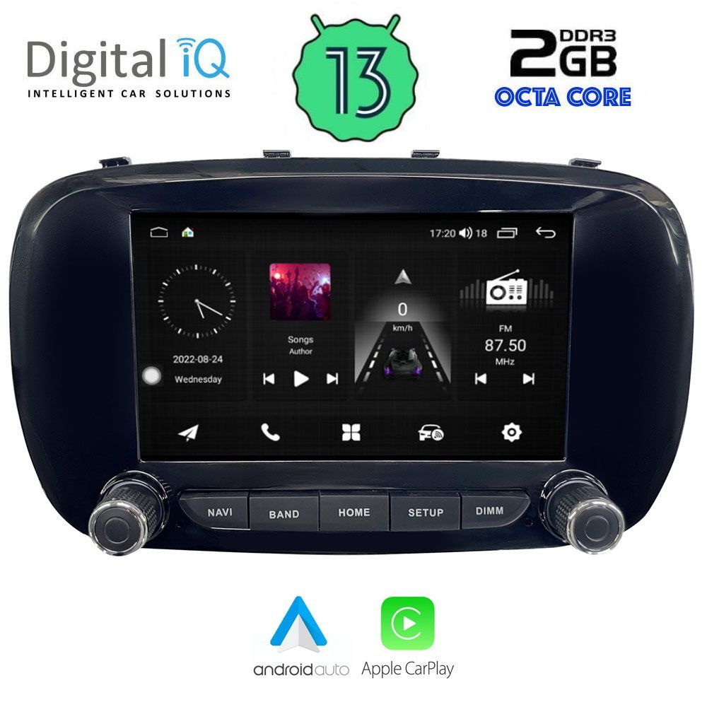 DIGITAL IQ MSF 366_CPA (7" DECK) MULTIMEDIA for FIAT 500X mod. 2014&gt;