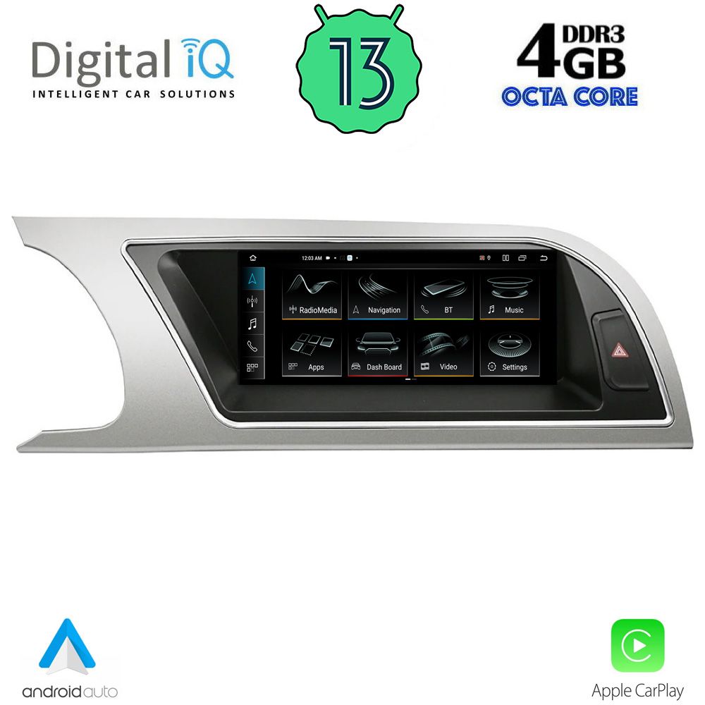 DIGITAL IQ TOP 15916_CPA (8.8inc) (ORIG. NAVI) MULTIMEDIA OEM AUDI A4-A5 mod. 2008-2012