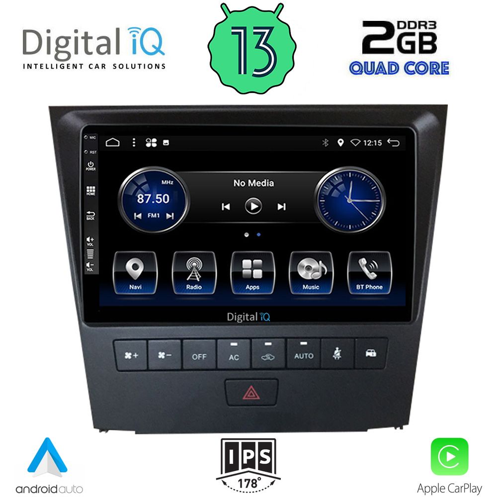 DIGITAL IQ BXH 3341_CPA (9inc) MULTIMEDIA TABLET OEM LEXUS GS mod. 2004-2011