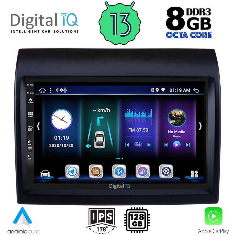 DIGITAL IQ BXD 8141_CPA (9inc) MULTIMEDIA TABLET for FIAT DUCATO – CITROEN JUMPER – PEUGEOT BOXER mod. 2011-2021