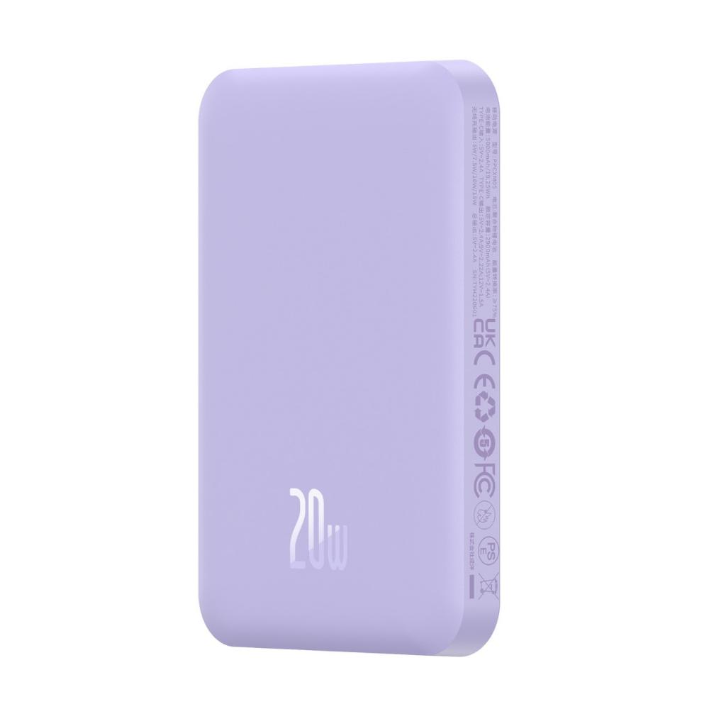 Baseus Magnetic Mini Powerbank 5000mAh 20W (purple) (P10022107513-00) (BASP10022107513-00)