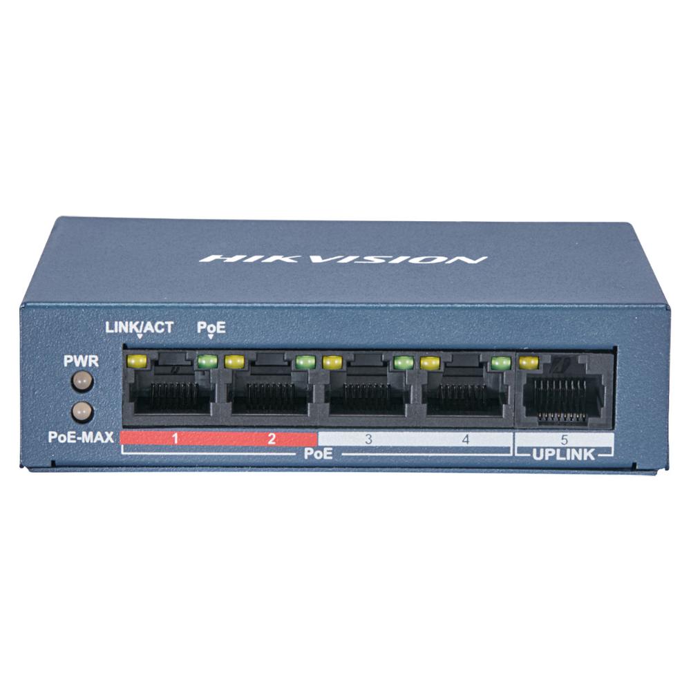 Hikvision 5 Port Unmanaged PoE Switch L2 Series (DS-3E0105P-E/M(B)) (HKVDS-3E0105P-E-MB)