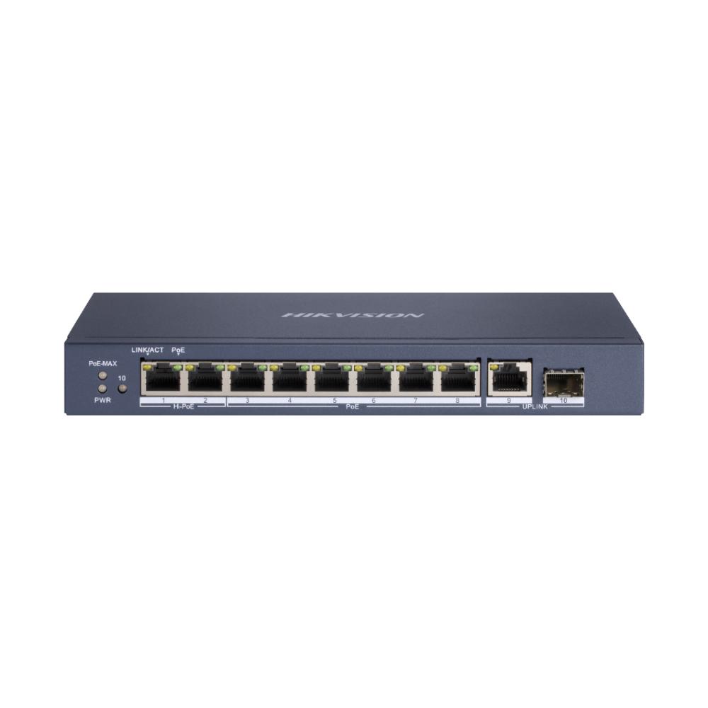 Hikvision 10 Port Unmanaged PoE Switch L2 Series (DS-3E0510HP-E) (HKVDS-3E0510HP-E)