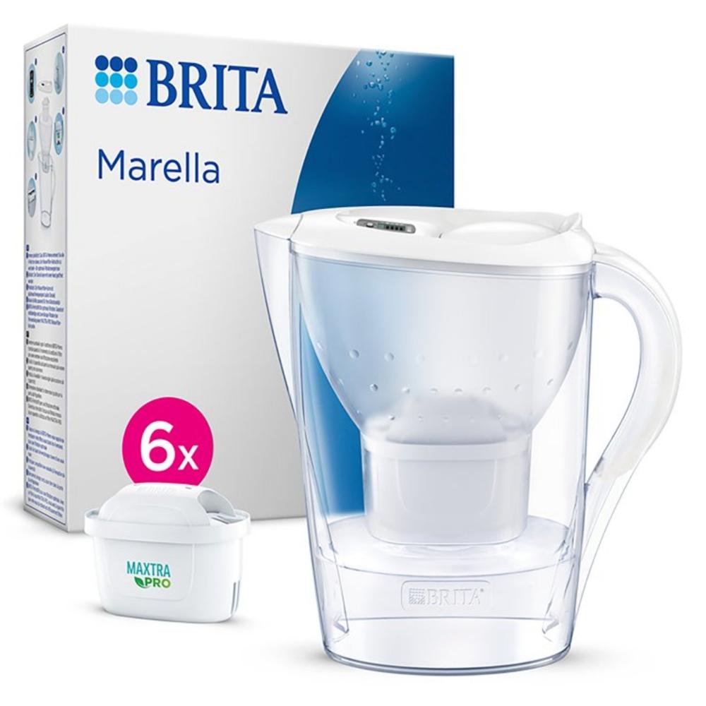 Brita Marella Maxtra Pro Κανάτα Πλαστική με 6 Ανταλλακτικά Φίλτρα Maxtra 2.4L (BRI24359)