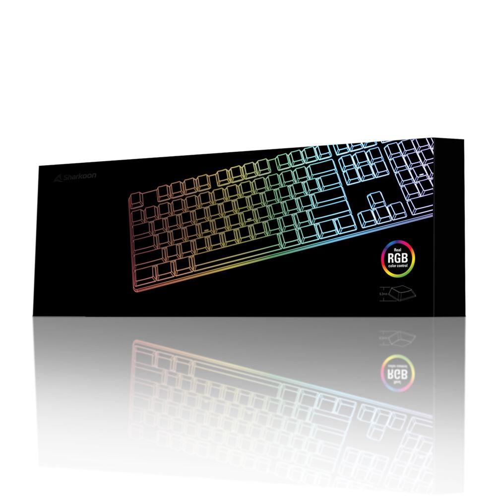 Sharkoon PureWriter TKL RGB Gaming Μηχανικό Πληκτρολόγιο Tenkeyless με Kailh Red διακόπτες και RGB φωτισμό Αγγλικό US (PUWRTKLRGBRD) (SHRPUWRTKLRGBRD)