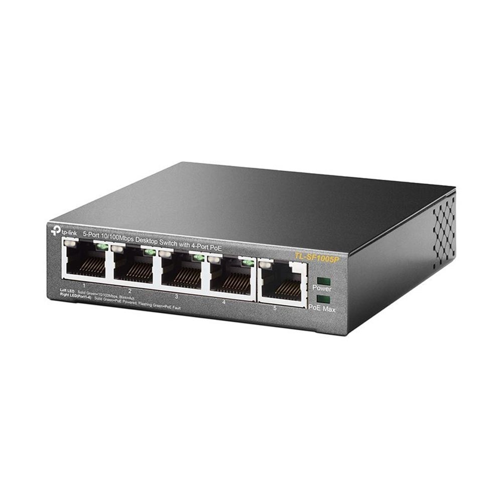 TP-LINK Switch V12 10/100 Mbps 5 Ports (TL-SF1005P) (TPTL-SF1005P)