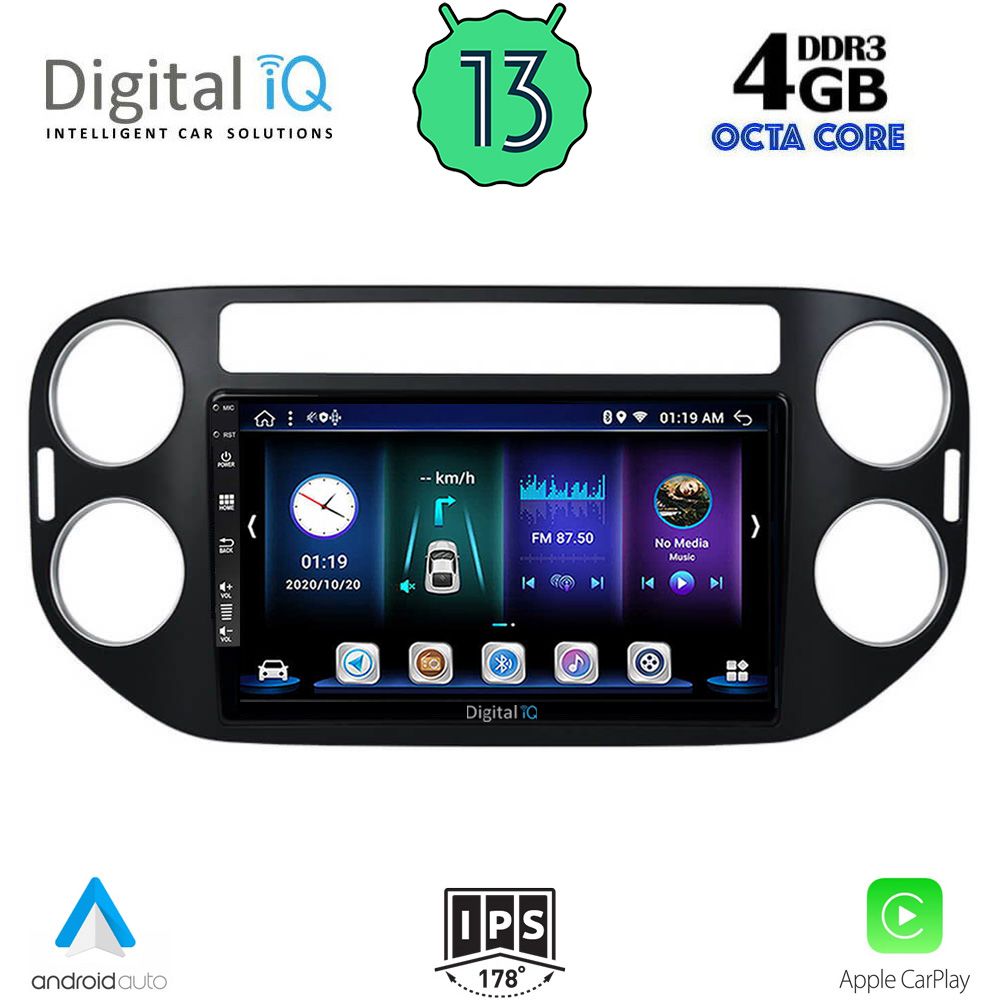 DIGITAL IQ BXD 6760_CPA (9inc) MULTIMEDIA TABLET for VW TIGUAN mod. 2004-2016