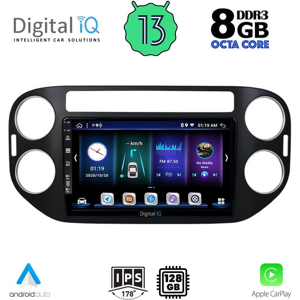 DIGITAL IQ BXD 8760_CPA (9inc) MULTIMEDIA TABLET for VW TIGUAN mod. 2004-2016