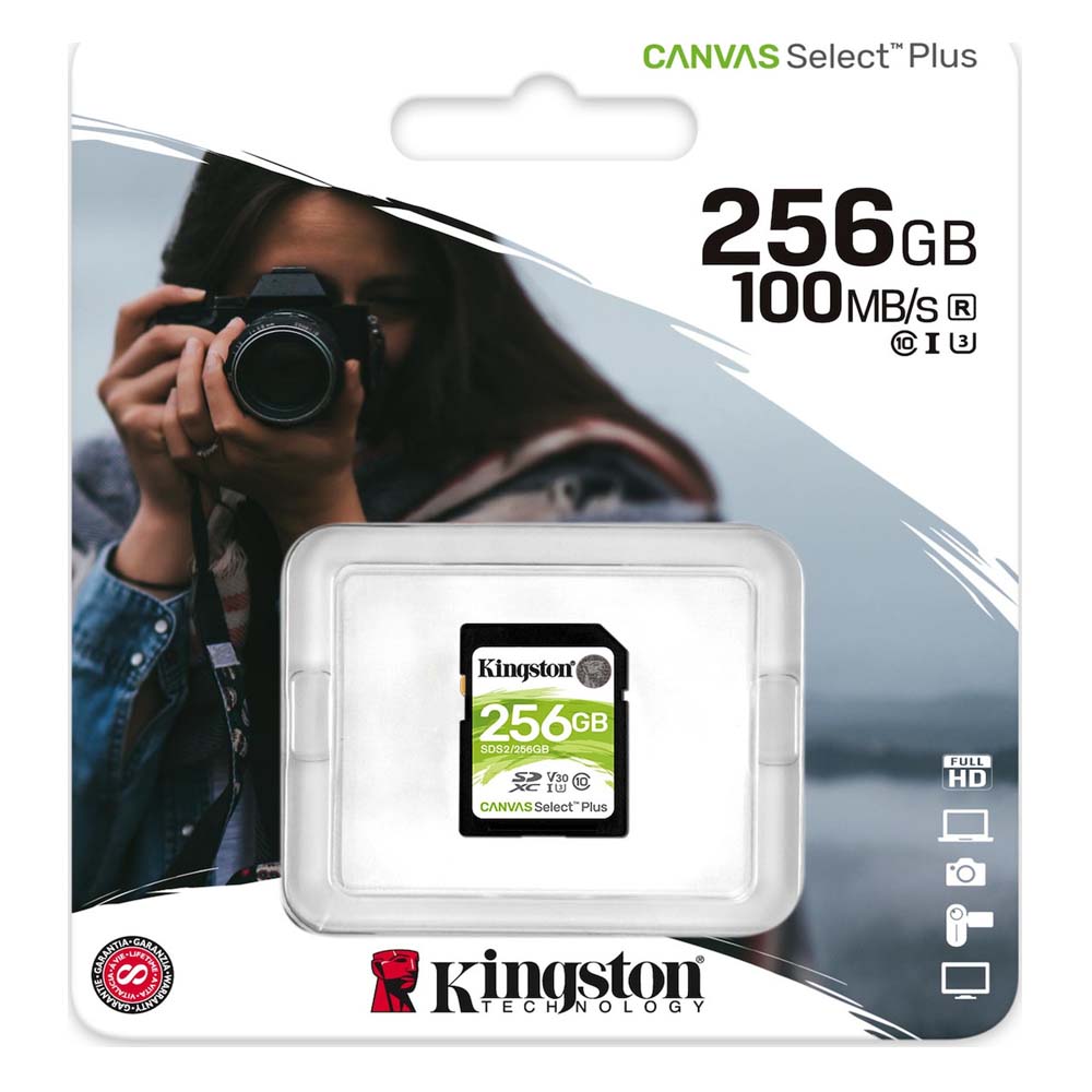 Kingston Flash card SD 256GB Canvas Select Plus (SDS2/256GB) (KINSDS2/256GB)