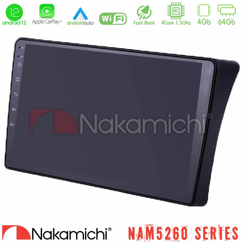 Nakamichi Nam5260 Series 4core Android12 4+64gb Nissan Navara d40 Navigation Multimedia Tablet 9 με Carplay &Amp; Android Auto u-n44-Ns1354