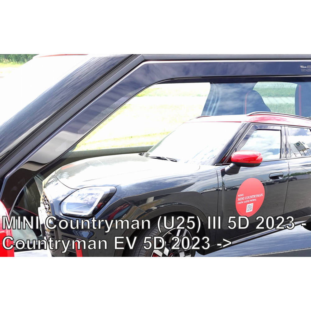 ΑΝΕΜ.22211 ΑΝΕΜΟΘΡΑΥΣΤΕΣ ΓΙΑ MINI COUNTRYMAN U25 5D 2023+ / COUNTRYMAN EV 5D 2023+ - ΖΕΥΓΑΡΙ ΑΥΤΟΚΙΝΗΤΟΥ ΑΠΟ ΕΥΚΑΜΠΤΟ ΦΙΜΕ ΠΛΑΣΤΙΚΟ HEKO - 2 ΤΕΜ.