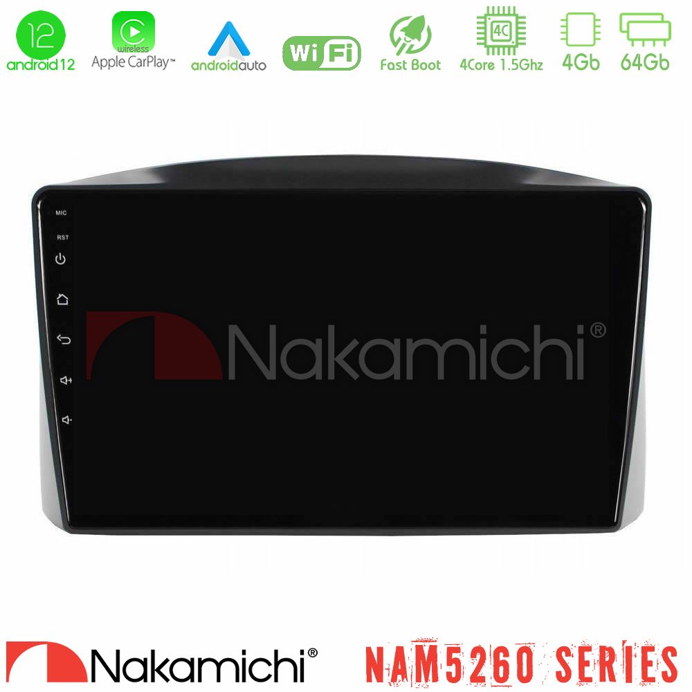 Nakamichi Nam5260 Series Jeep Grand Cherokee 2005-2007 4core Android12 4+64gb Navigation Multimedia Tablet 10″ με Carplay &Amp; Android Auto με Carplay &Amp; Android Auto u-n44-Jp1701