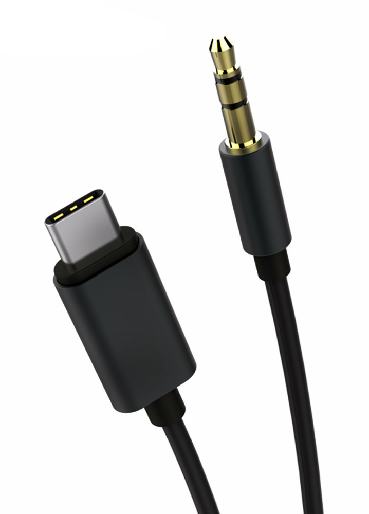 POWERTECH καλώδιο USB-C σε 3.5mm CAB-UC017, 1m, μαύρο