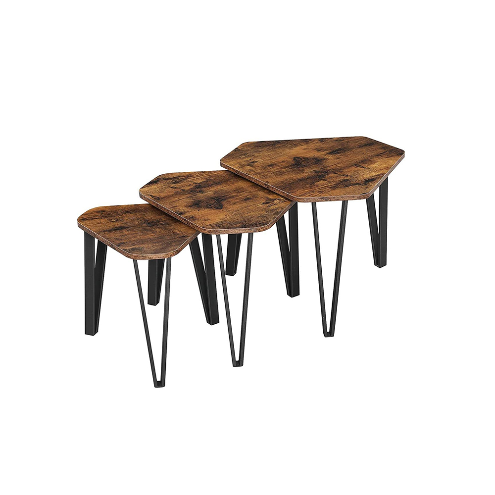 Vasagle Set of 3 Nesting Coffee Table (LNT14BX) (VASLNT14BX)