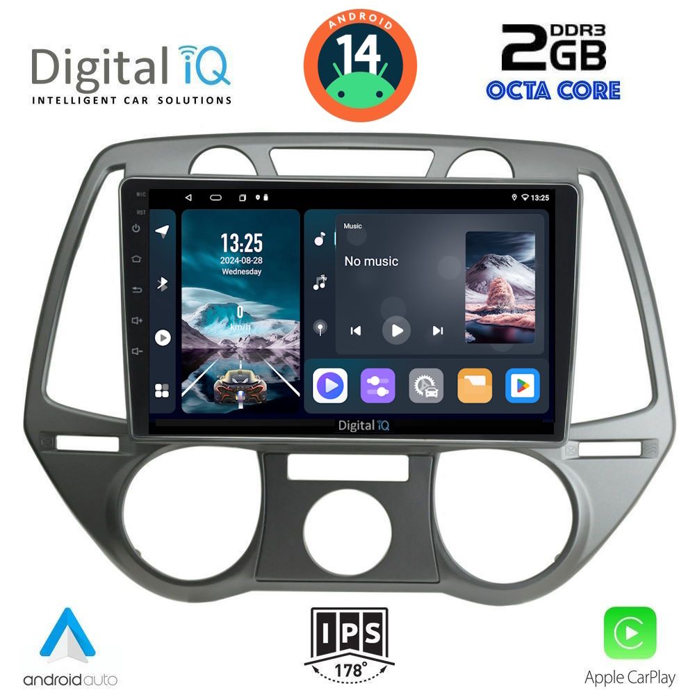 DIGITAL IQ RTG 4228_CPA A/C (9inc) MULTIMEDIA TABLET for HYUNDAI i20 mod. 2008-2012