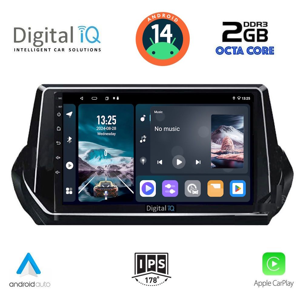 DIGITAL IQ RTG 4509_CPA (9inc) MULTIMEDIA TABLET for PEUGEOT 208 – 2008 mod. 2021&gt;