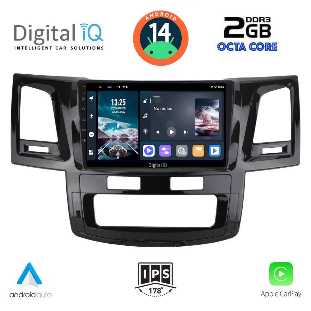 DIGITAL IQ RTG 4720_CPA (9inc) MULTIMEDIA TABLET for TOYOTA HILUX mod. 2005-2016