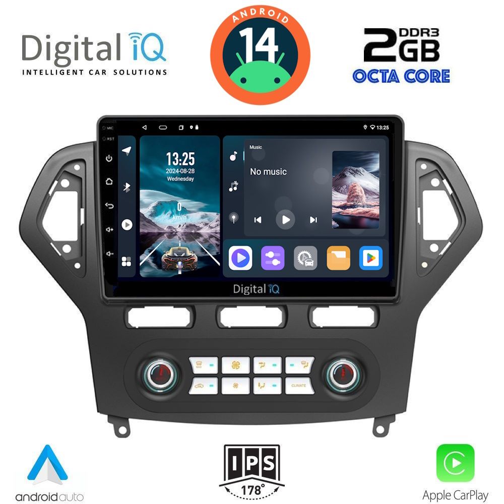 DIGITAL IQ RTG 4162_CPA CLIMA (10inc) MULTIMEDIA TABLET for FORD MONDEO mod. 2007-2011