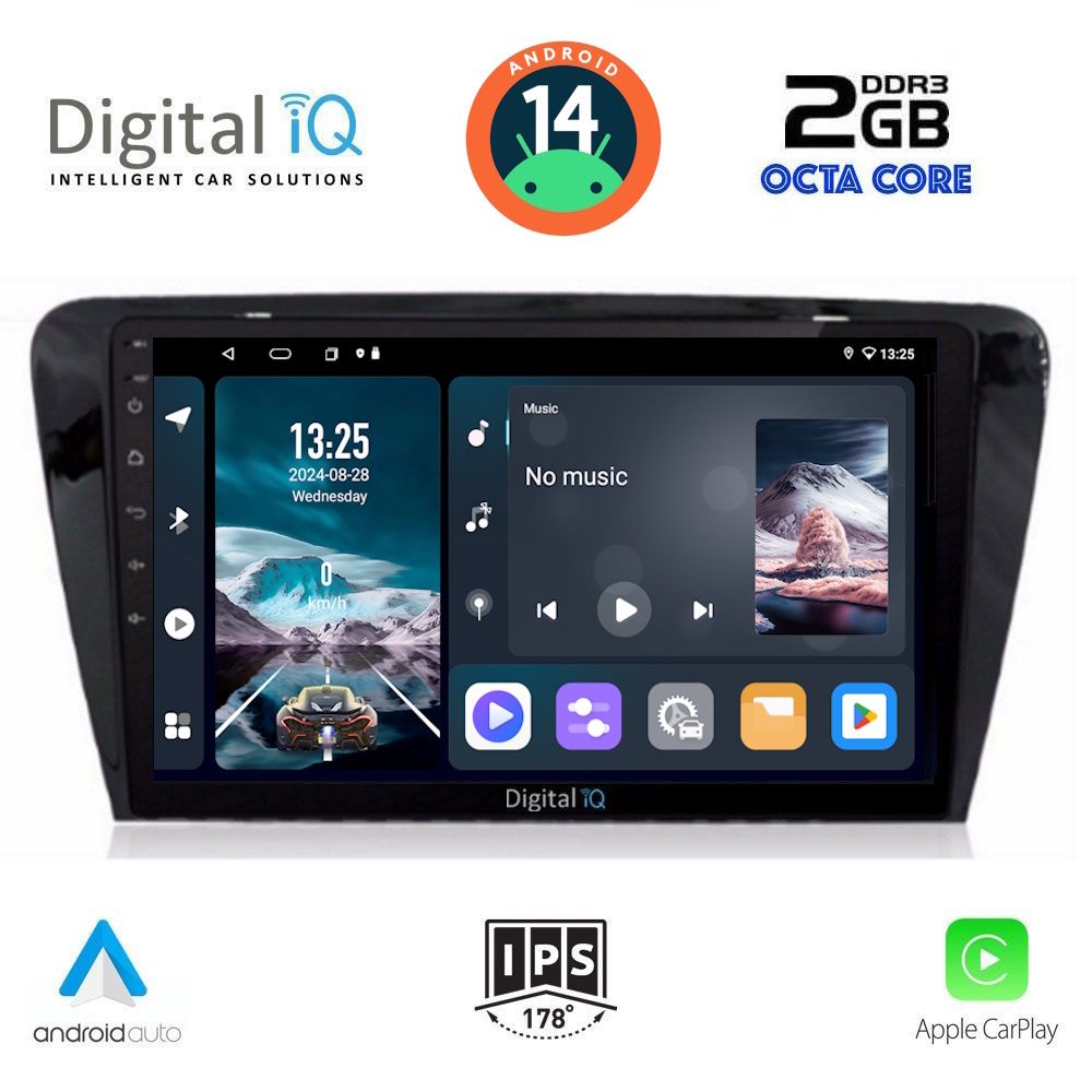 DIGITAL IQ RTG 4597_CPA (10inc) MULTIMEDIA TABLET for SKODA OCTAVIA 7 mod. 2013-2021