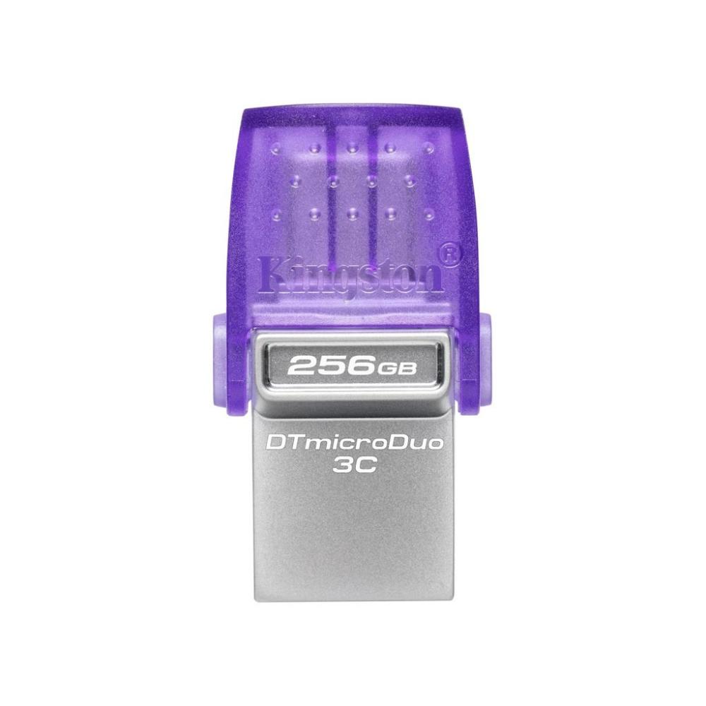 Kingston DataTraveler MicroDuo 3C 256GB USB 3.2 Stick Purple (DTDUO3CG3/256GB) (KINDTDUO3CG3-256GB)