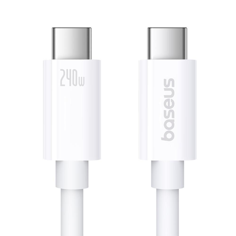 Baseus USB 2.0 Cable USB-C male - USB-C 100W Λευκό 1m (P10365200211-03) (BASP10365200211-03)