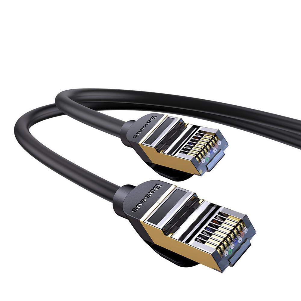 Baseus Καλώδιο Δικτύου Ethernet RJ45 10Gbps 5m Μαύρο (WKJS010501) (BASWKJS010501)