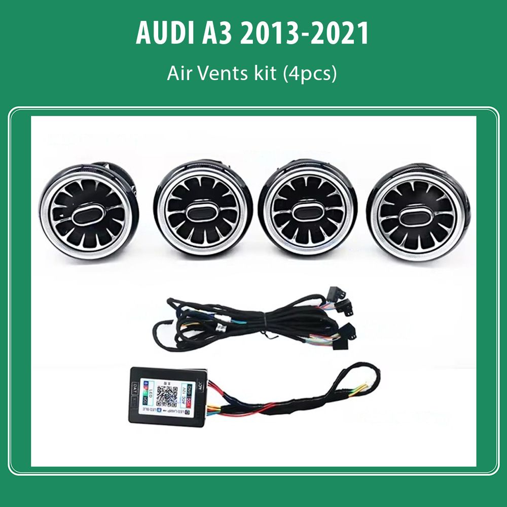 DIQ AMBIENT AUDI A3 8V-CF mod. 2013-2021 (Digital iQ Turbine Air Vent Ambient Light Kit AUDI A3 8V mod. 2013-2021)