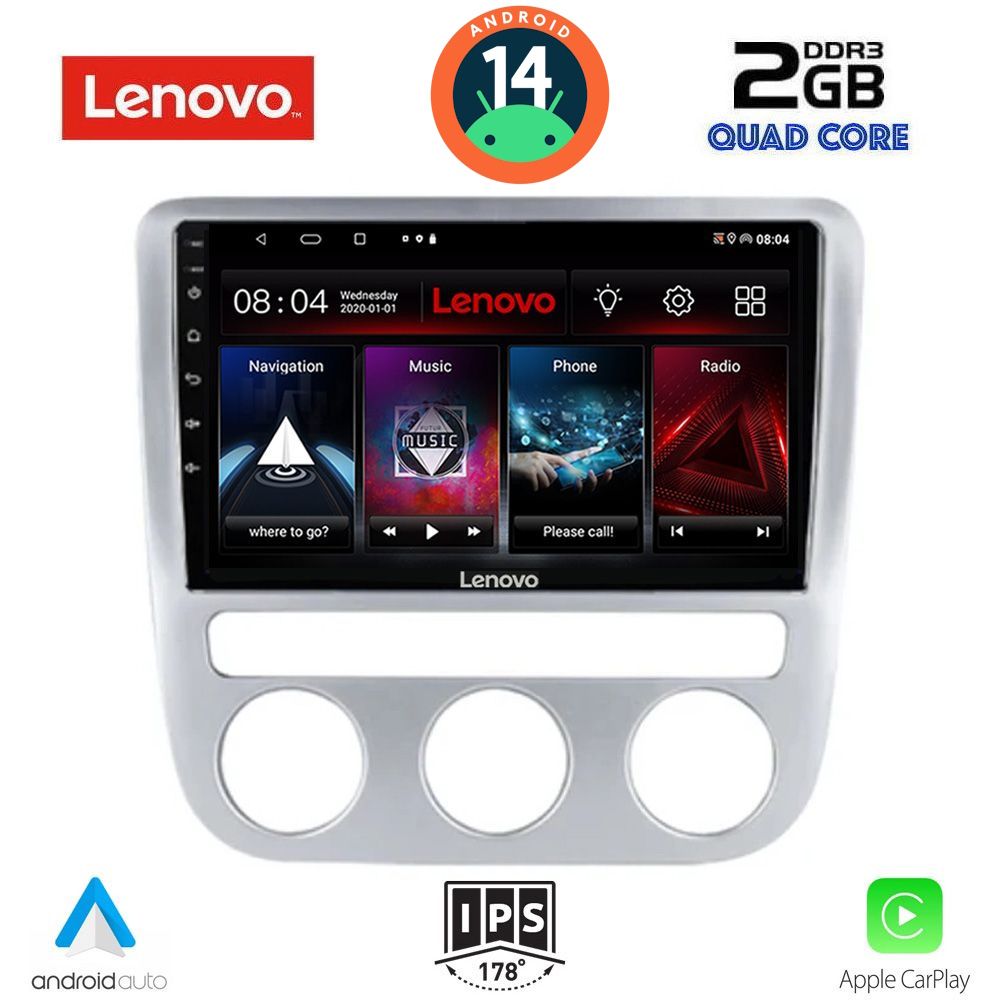 LENOVO LVD 2752_CPA CLIMA (9inc) MULTIMEDIA TABLET for VW EOS mod. 2006> - SCIROCCO mod. 2008-2014