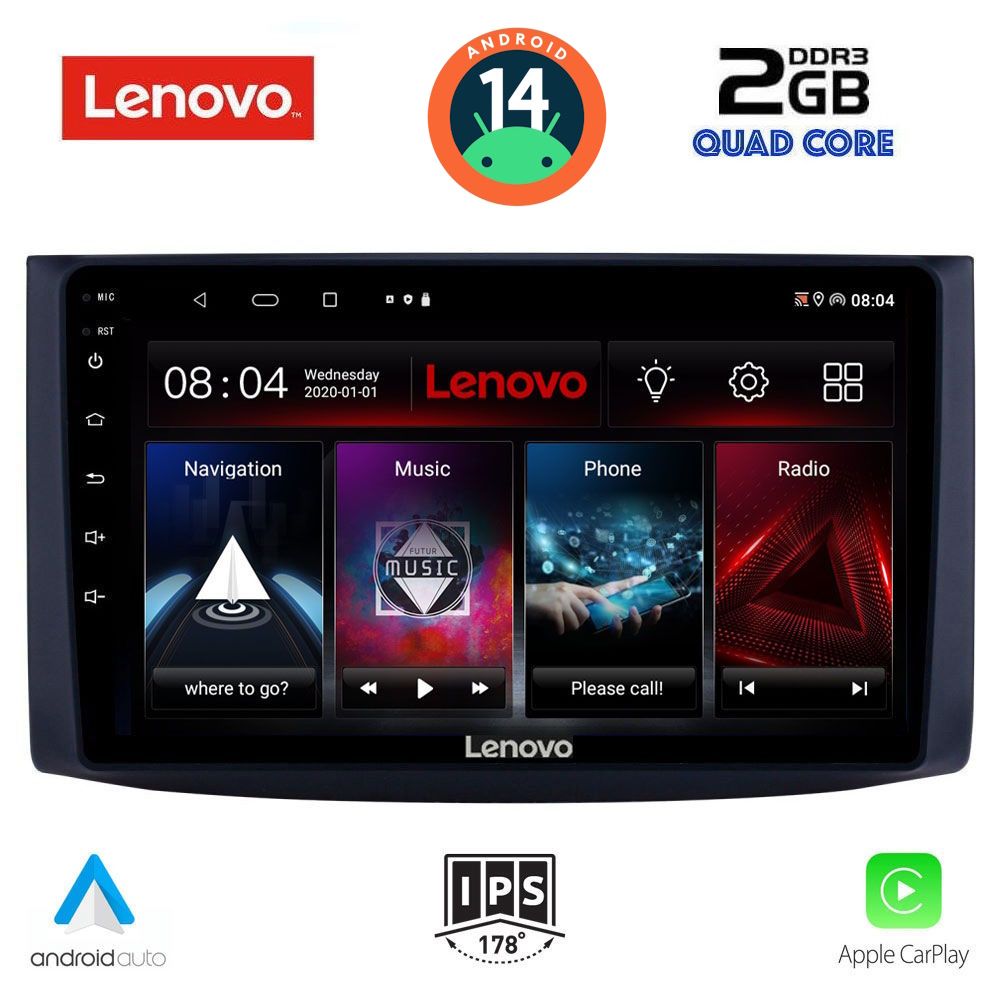 LENOVO LVD 2072_CPA (9inc) MULTIMEDIA TABLET for CHEVROLET AVEO mod. 2006-2010