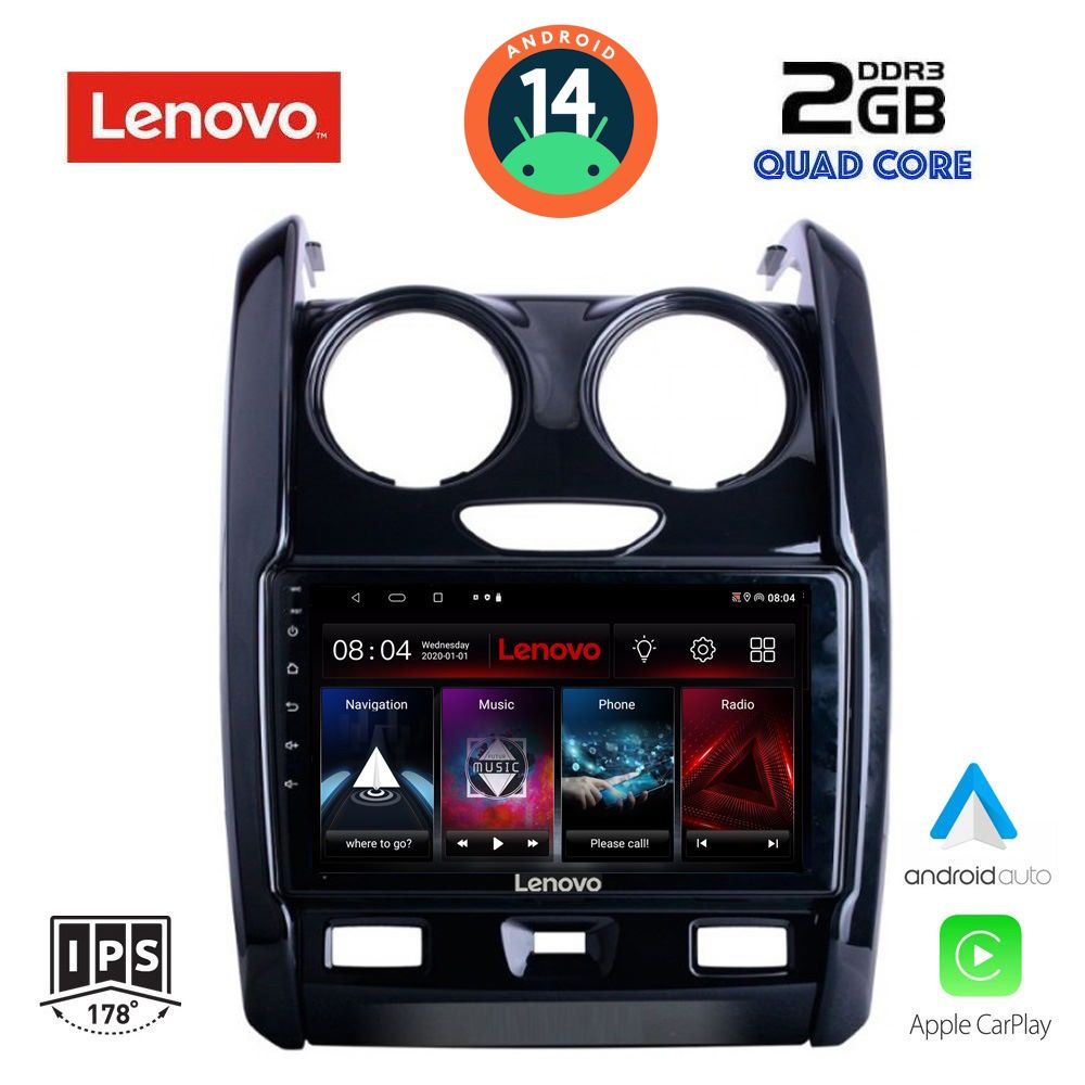 LENOVO LVD 2103_CPA (9inc) MULTIMEDIA TABLET for DACIA DUSTER mod. 2012-2019